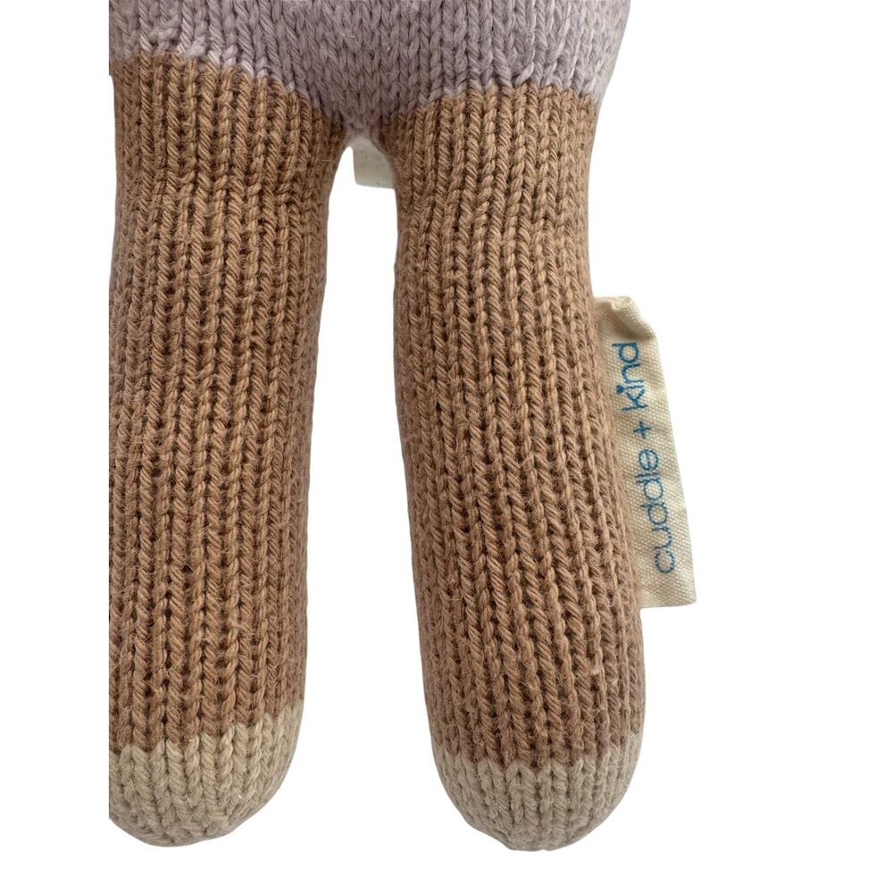 Cuddle + Kind Violet the Fawn Deer Plush Knit Stuffed Animal 14" Handmade Peru - Picture 3 of 8